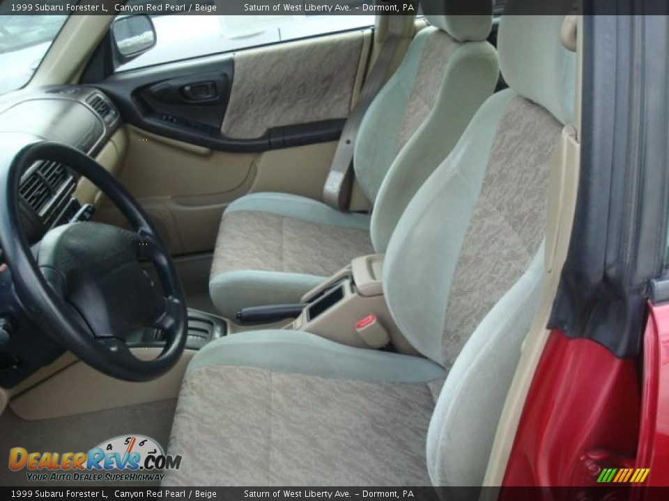 1999 Subaru Forester L Canyon Red Pearl / Beige Photo #8
