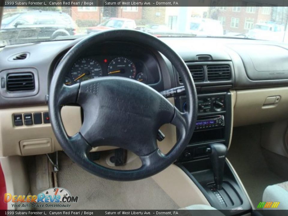 1999 Subaru Forester L Canyon Red Pearl / Beige Photo #10