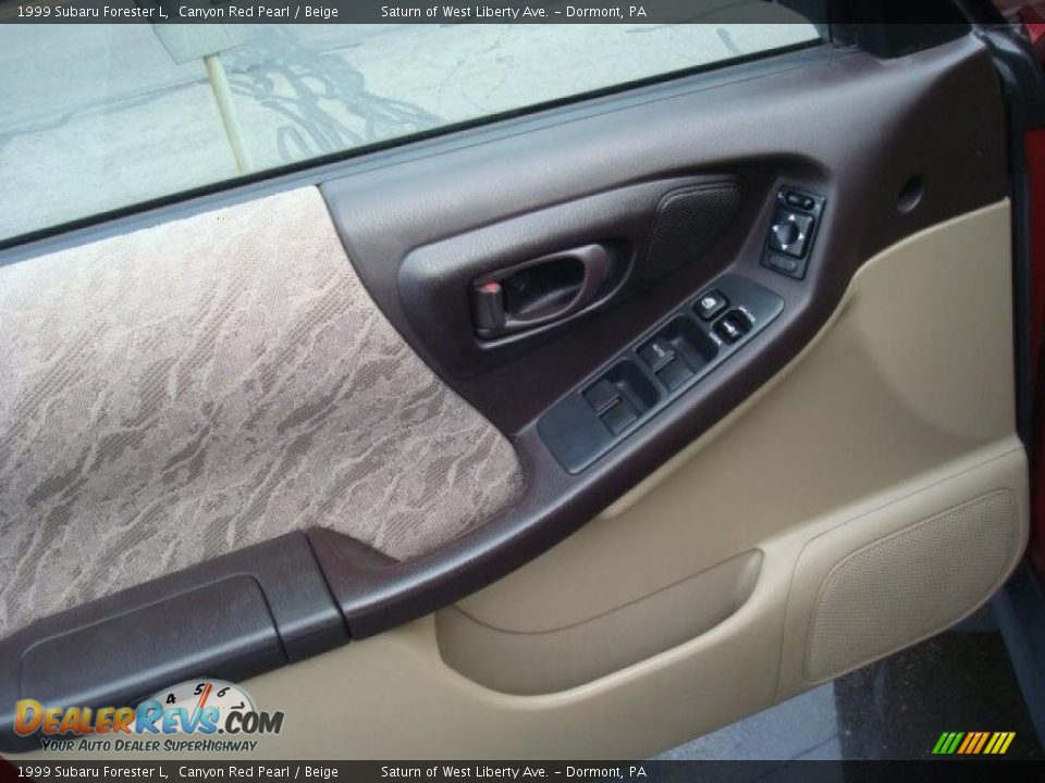 1999 Subaru Forester L Canyon Red Pearl / Beige Photo #11