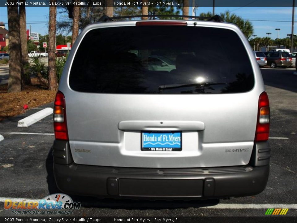 2003 Pontiac Montana Galaxy Silver Metallic / Taupe Photo #4