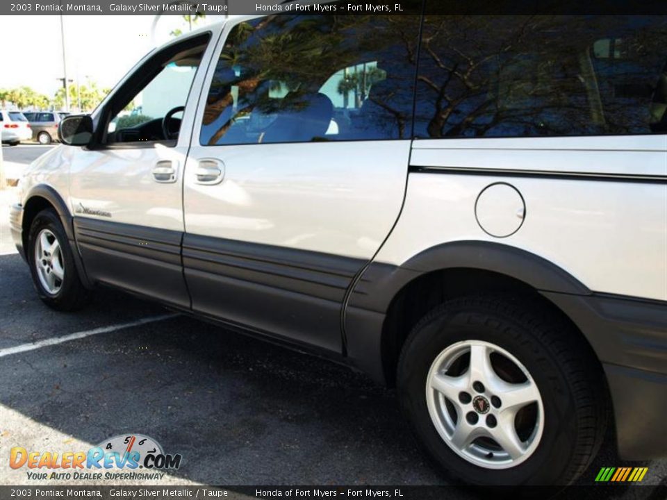 2003 Pontiac Montana Galaxy Silver Metallic / Taupe Photo #6