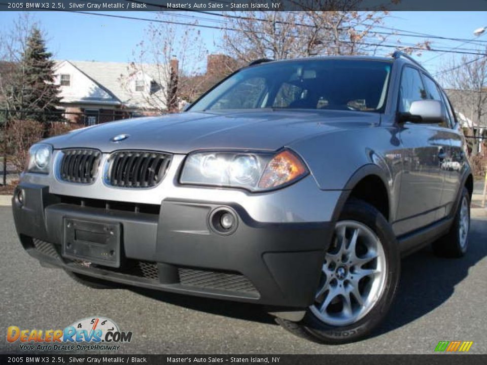 2005 BMW X3 2.5i Silver Gray Metallic / Black Photo #1