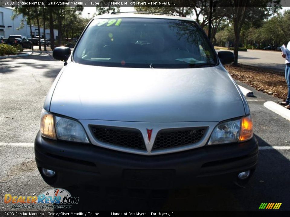 2003 Pontiac Montana Galaxy Silver Metallic / Taupe Photo #7