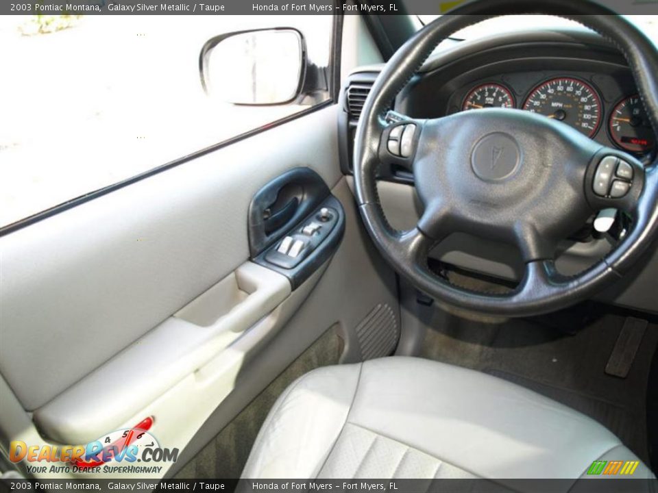 2003 Pontiac Montana Galaxy Silver Metallic / Taupe Photo #10