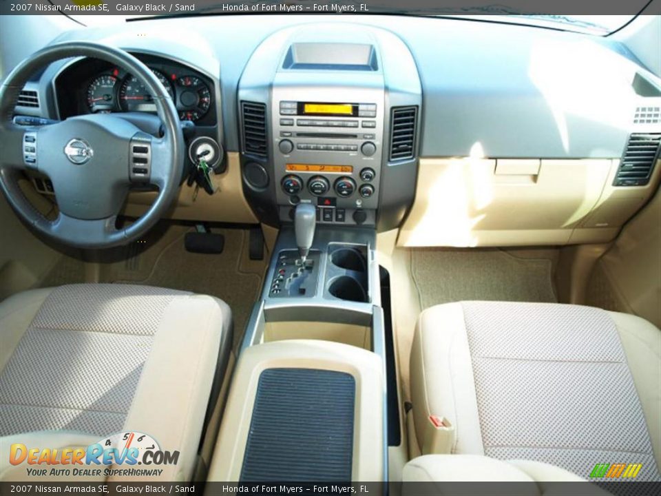 2007 Nissan Armada SE Galaxy Black / Sand Photo #9