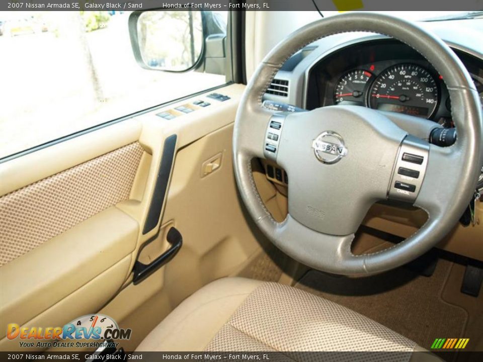 2007 Nissan Armada SE Galaxy Black / Sand Photo #10