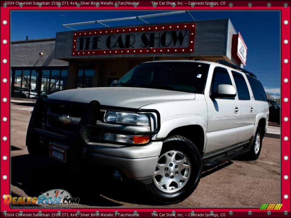 2004 Chevrolet Suburban 1500 Z71 4x4 Silver Birch Metallic / Tan/Neutral Photo #1