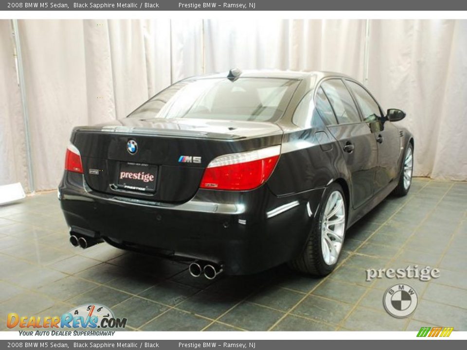 2008 BMW M5 Sedan Black Sapphire Metallic / Black Photo #2