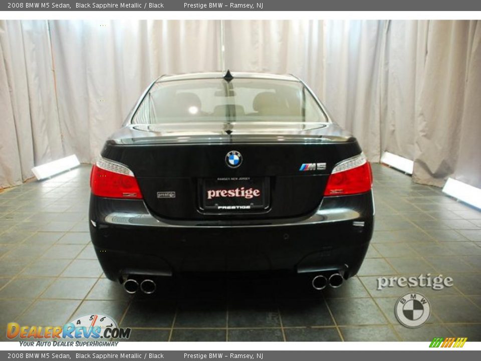 2008 BMW M5 Sedan Black Sapphire Metallic / Black Photo #3