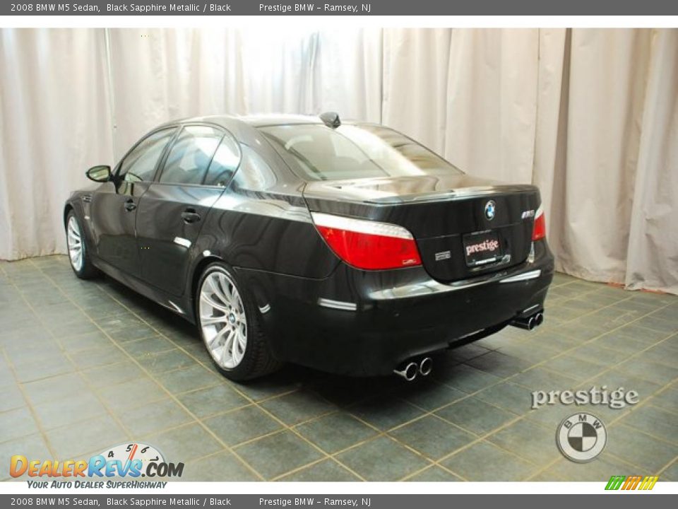2008 BMW M5 Sedan Black Sapphire Metallic / Black Photo #4