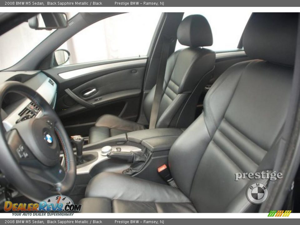 2008 BMW M5 Sedan Black Sapphire Metallic / Black Photo #9