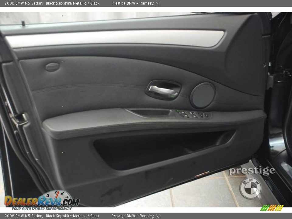 2008 BMW M5 Sedan Black Sapphire Metallic / Black Photo #11