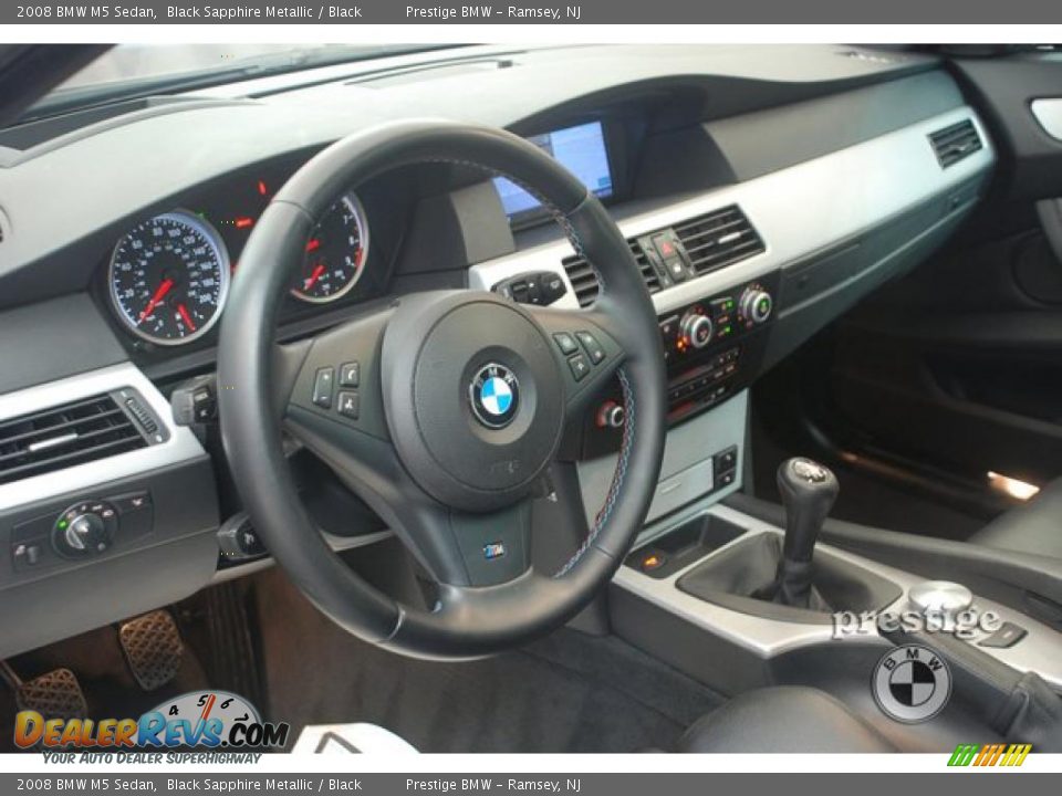 2008 BMW M5 Sedan Black Sapphire Metallic / Black Photo #15