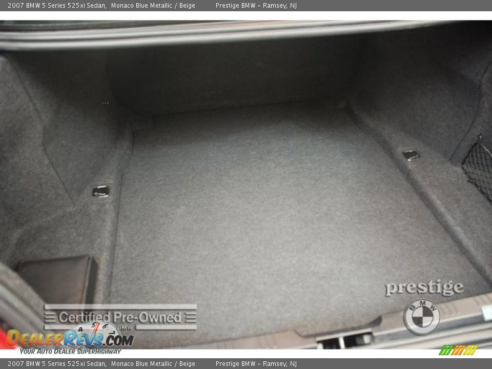 2007 BMW 5 Series 525xi Sedan Monaco Blue Metallic / Beige Photo #5