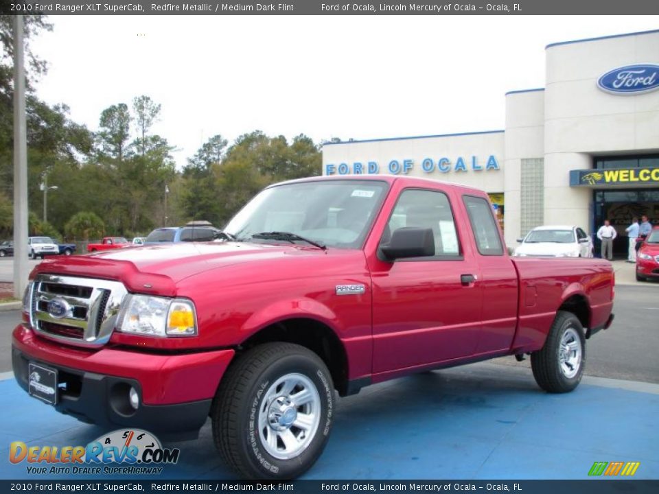 2010 Ford Ranger XLT SuperCab Redfire Metallic / Medium Dark Flint Photo #1