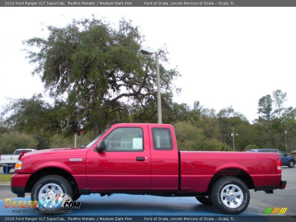 2010 Ford Ranger XLT SuperCab Redfire Metallic / Medium Dark Flint Photo #2