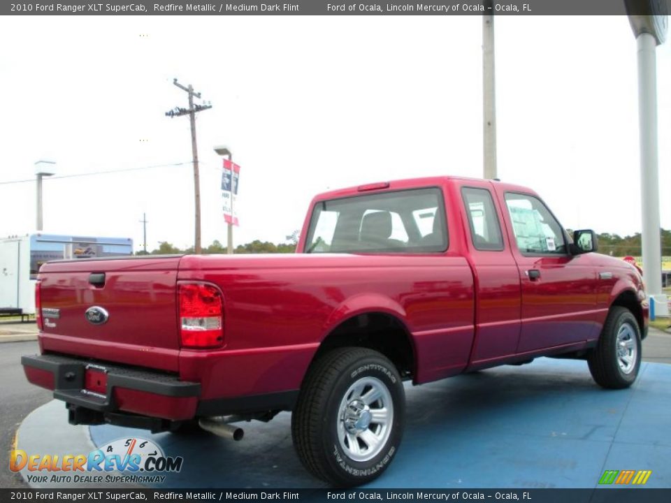 2010 Ford Ranger XLT SuperCab Redfire Metallic / Medium Dark Flint Photo #3