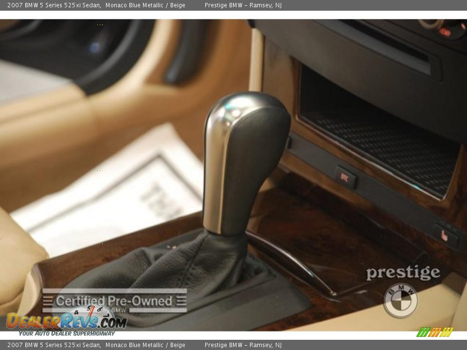 2007 BMW 5 Series 525xi Sedan Monaco Blue Metallic / Beige Photo #18