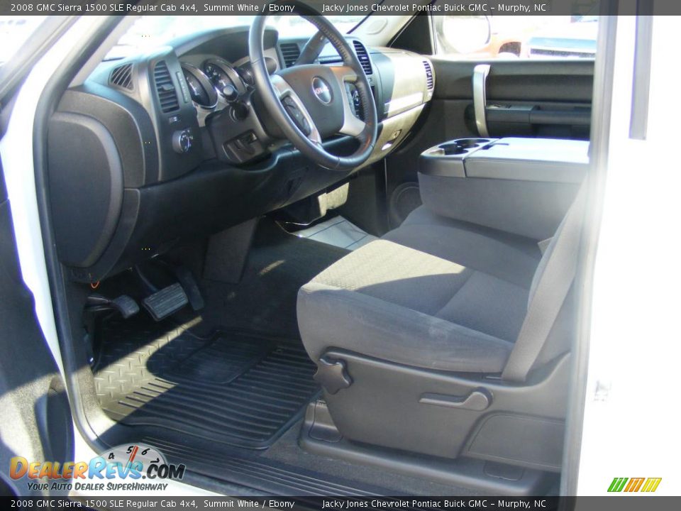 2008 GMC Sierra 1500 SLE Regular Cab 4x4 Summit White / Ebony Photo #2