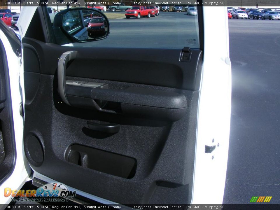 2008 GMC Sierra 1500 SLE Regular Cab 4x4 Summit White / Ebony Photo #3