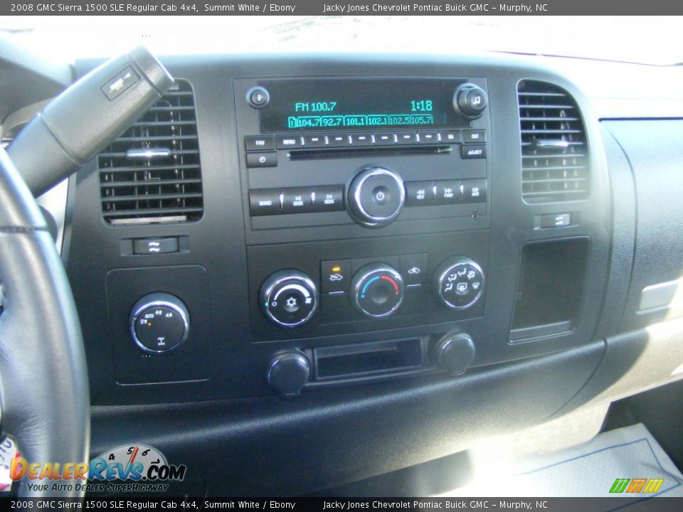 2008 GMC Sierra 1500 SLE Regular Cab 4x4 Summit White / Ebony Photo #9