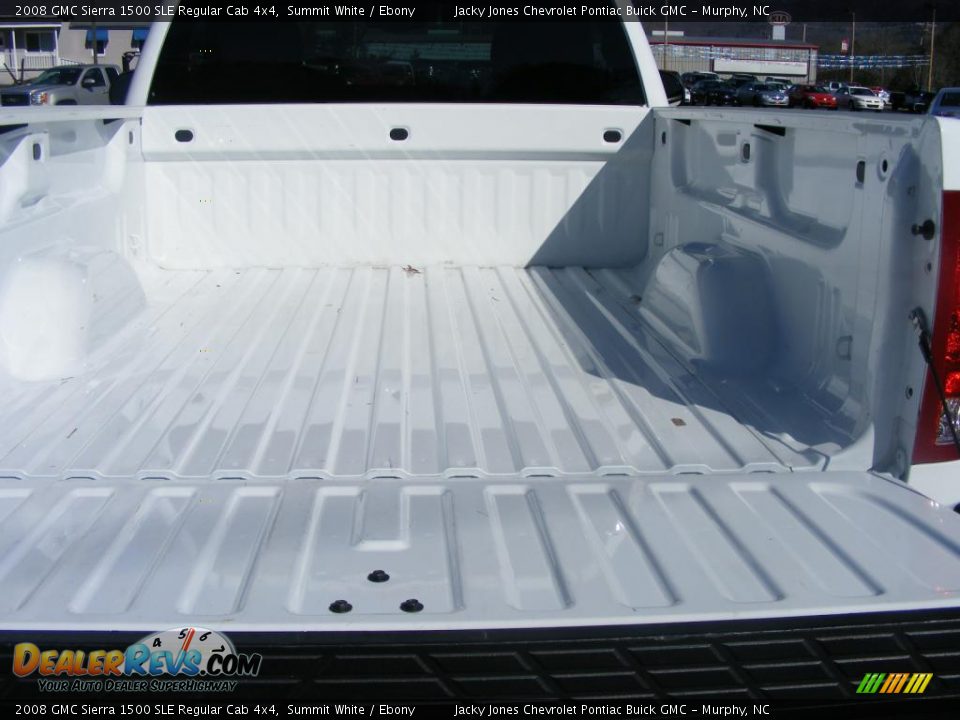 2008 GMC Sierra 1500 SLE Regular Cab 4x4 Summit White / Ebony Photo #19