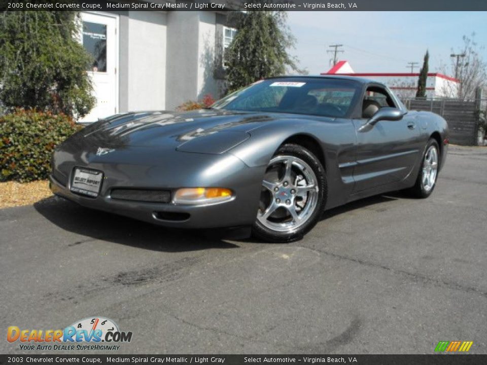 2003 Chevrolet Corvette Coupe Medium Spiral Gray Metallic / Light Gray Photo #1