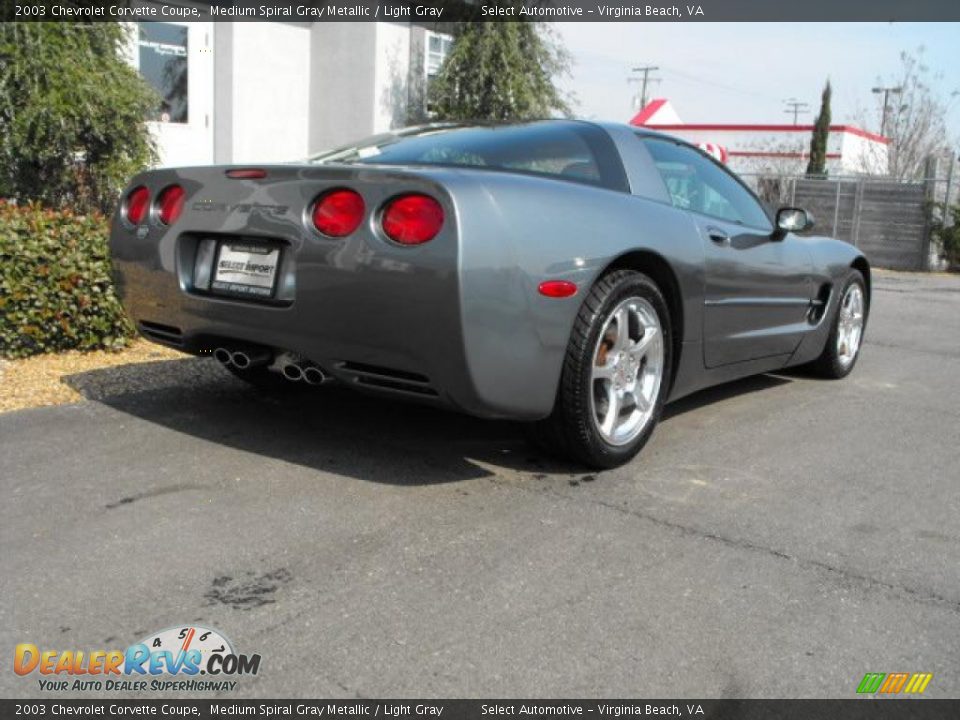 2003 Chevrolet Corvette Coupe Medium Spiral Gray Metallic / Light Gray Photo #6