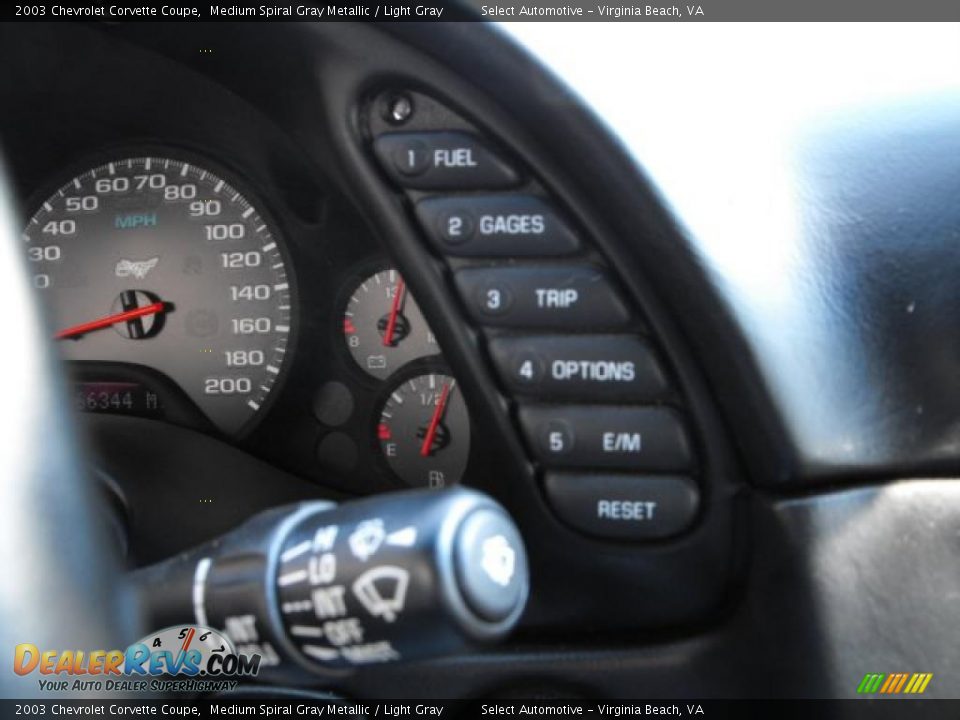 2003 Chevrolet Corvette Coupe Medium Spiral Gray Metallic / Light Gray Photo #14