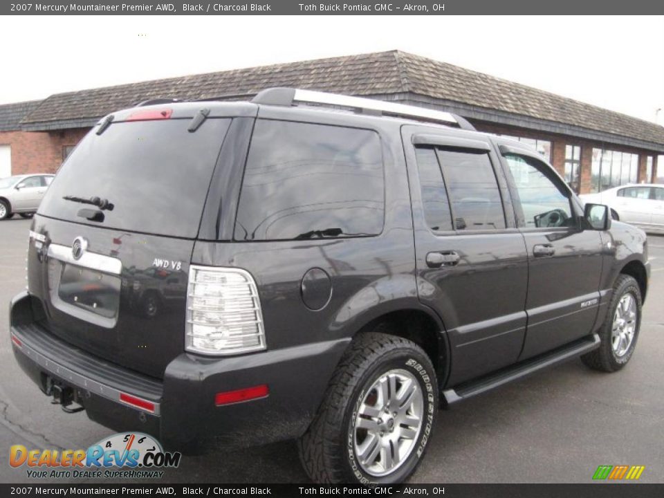 2007 Mercury Mountaineer Premier AWD Black / Charcoal Black Photo #3