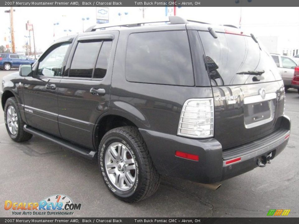 2007 Mercury Mountaineer Premier AWD Black / Charcoal Black Photo #4
