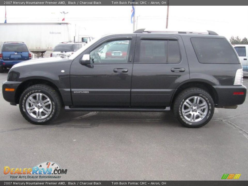 2007 Mercury Mountaineer Premier AWD Black / Charcoal Black Photo #5