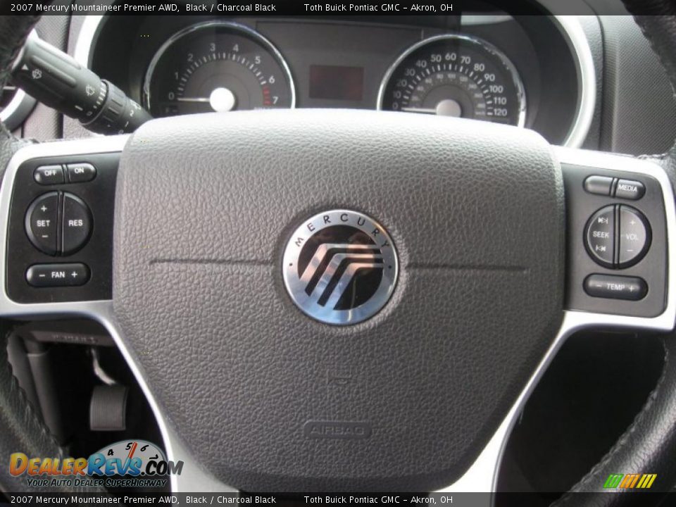 2007 Mercury Mountaineer Premier AWD Black / Charcoal Black Photo #11