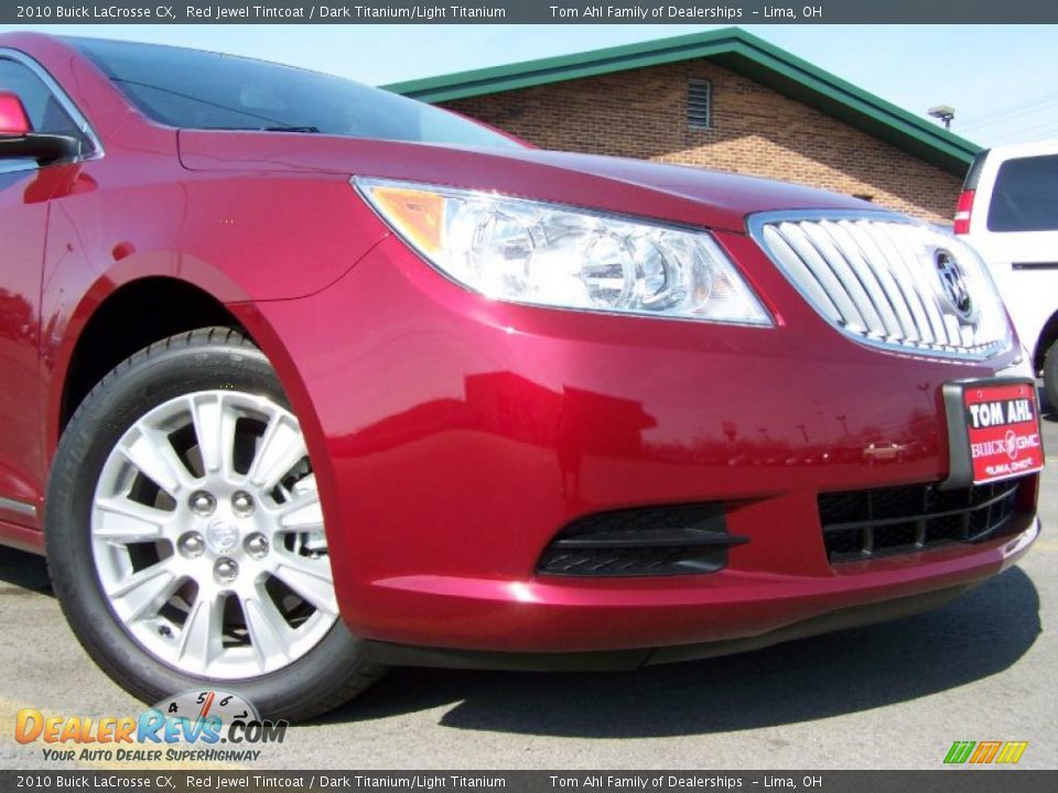 2010 Buick LaCrosse CX Red Jewel Tintcoat / Dark Titanium/Light Titanium Photo #2