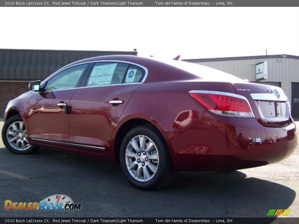 2010 Buick LaCrosse CX Red Jewel Tintcoat / Dark Titanium/Light Titanium Photo #4