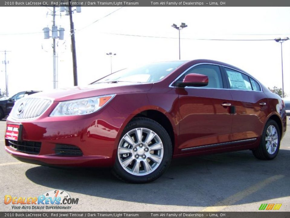 2010 Buick LaCrosse CX Red Jewel Tintcoat / Dark Titanium/Light Titanium Photo #5
