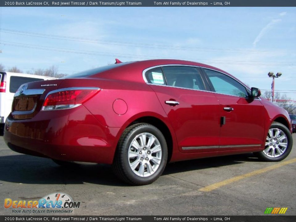 2010 Buick LaCrosse CX Red Jewel Tintcoat / Dark Titanium/Light Titanium Photo #7