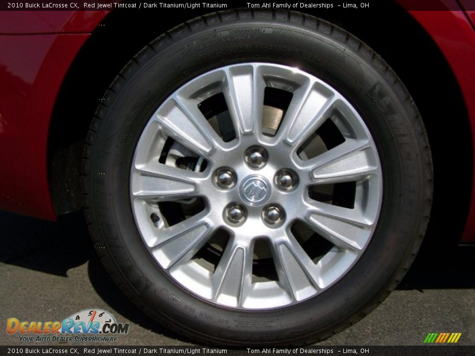 2010 Buick LaCrosse CX Red Jewel Tintcoat / Dark Titanium/Light Titanium Photo #8