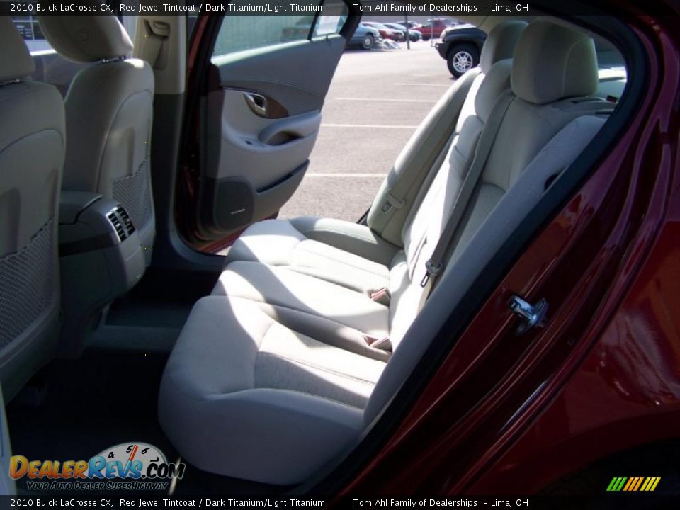 2010 Buick LaCrosse CX Red Jewel Tintcoat / Dark Titanium/Light Titanium Photo #12
