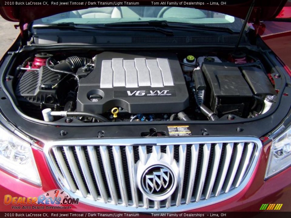 2010 Buick LaCrosse CX Red Jewel Tintcoat / Dark Titanium/Light Titanium Photo #16