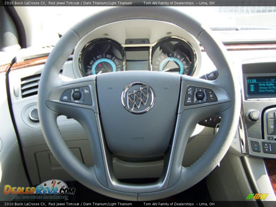 2010 Buick LaCrosse CX Red Jewel Tintcoat / Dark Titanium/Light Titanium Photo #18