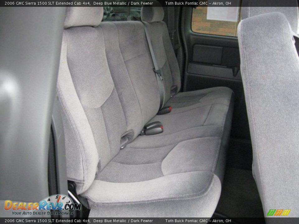 2006 GMC Sierra 1500 SLT Extended Cab 4x4 Deep Blue Metallic / Dark Pewter Photo #18