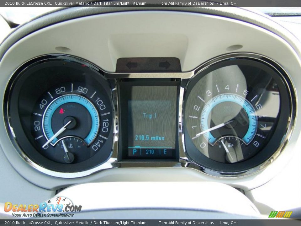 2010 Buick LaCrosse CXL Quicksilver Metallic / Dark Titanium/Light Titanium Photo #19