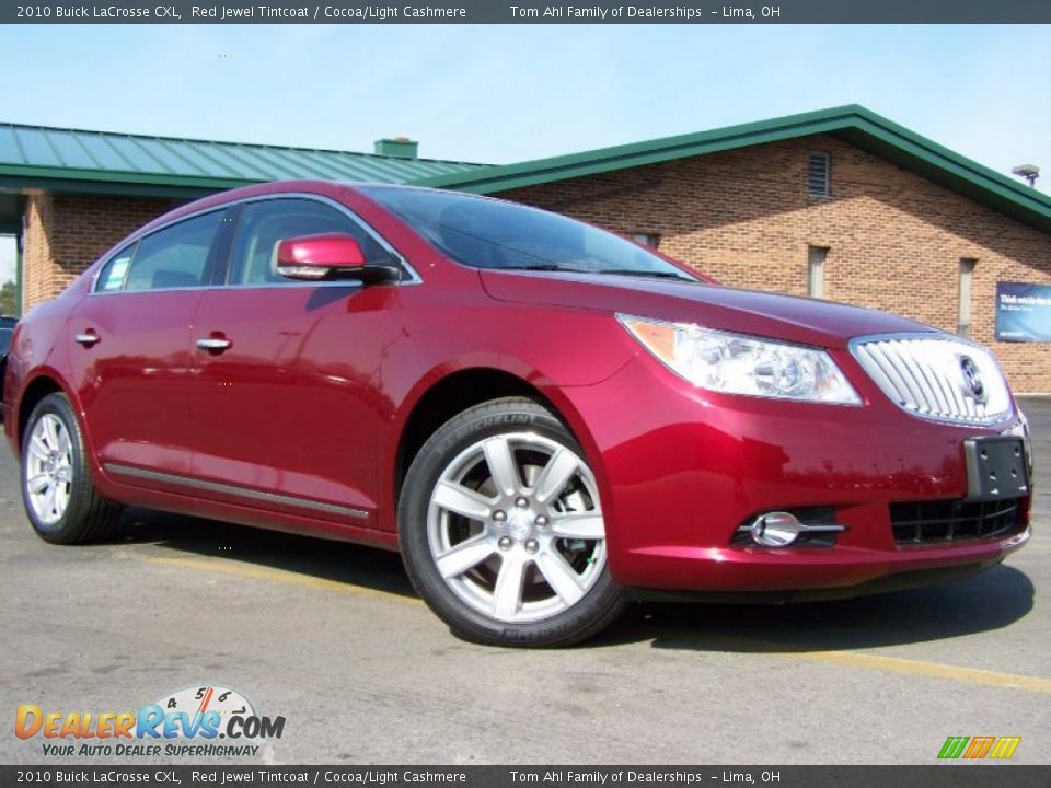 2010 Buick LaCrosse CXL Red Jewel Tintcoat / Cocoa/Light Cashmere Photo #1