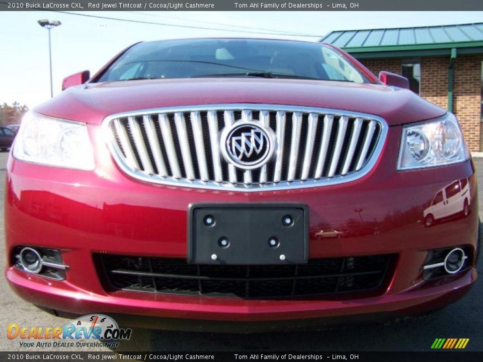 2010 Buick LaCrosse CXL Red Jewel Tintcoat / Cocoa/Light Cashmere Photo #3
