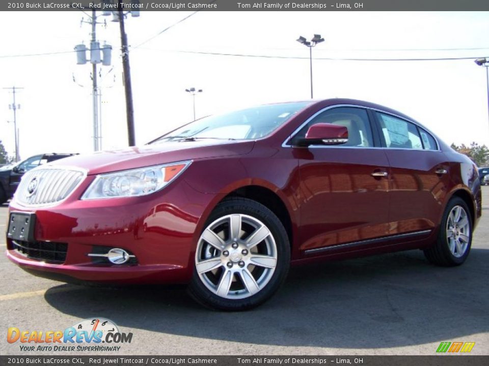 2010 Buick LaCrosse CXL Red Jewel Tintcoat / Cocoa/Light Cashmere Photo #5