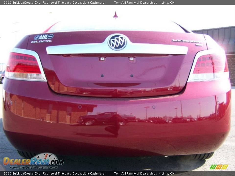 2010 Buick LaCrosse CXL Red Jewel Tintcoat / Cocoa/Light Cashmere Photo #6