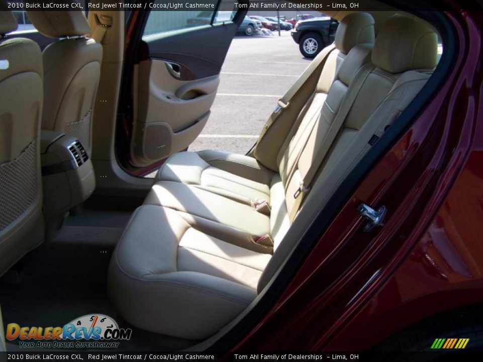 2010 Buick LaCrosse CXL Red Jewel Tintcoat / Cocoa/Light Cashmere Photo #13