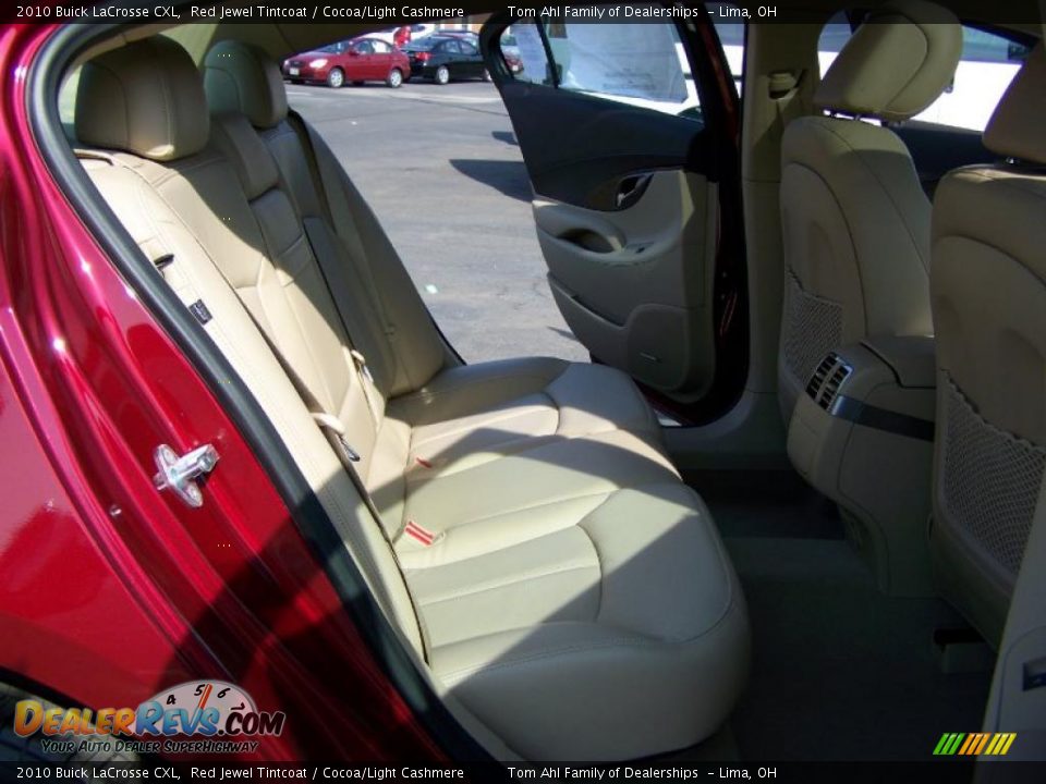2010 Buick LaCrosse CXL Red Jewel Tintcoat / Cocoa/Light Cashmere Photo #14