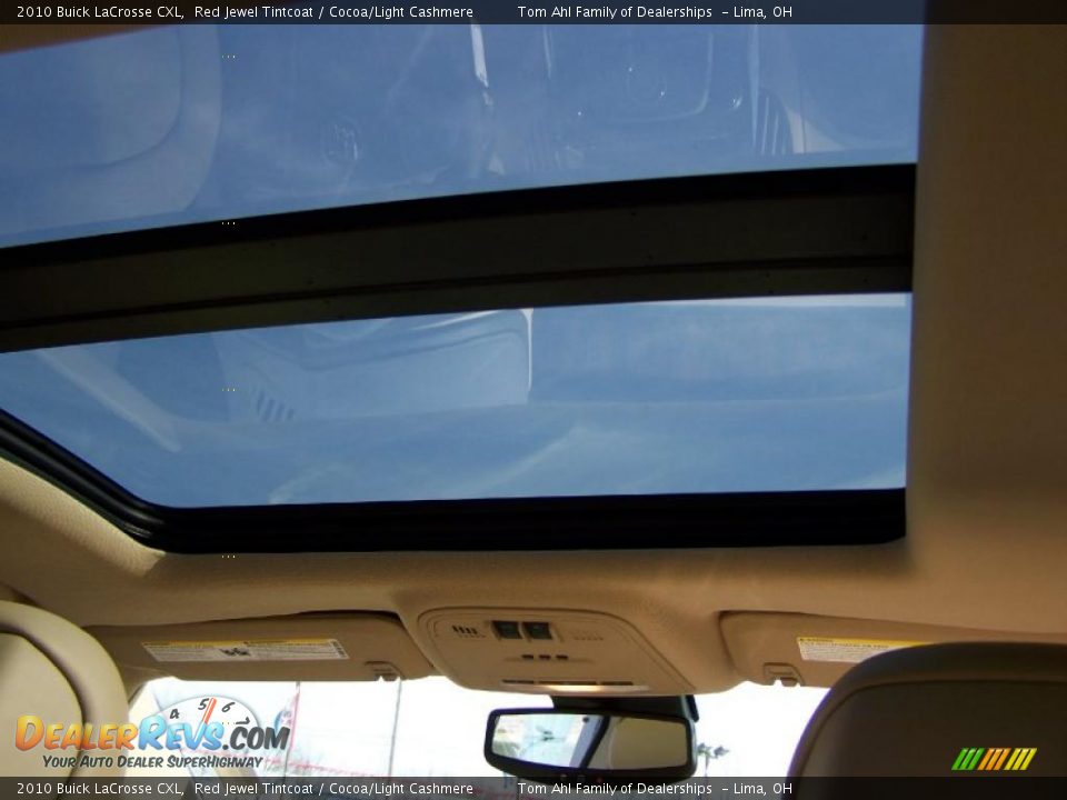 2010 Buick LaCrosse CXL Red Jewel Tintcoat / Cocoa/Light Cashmere Photo #17